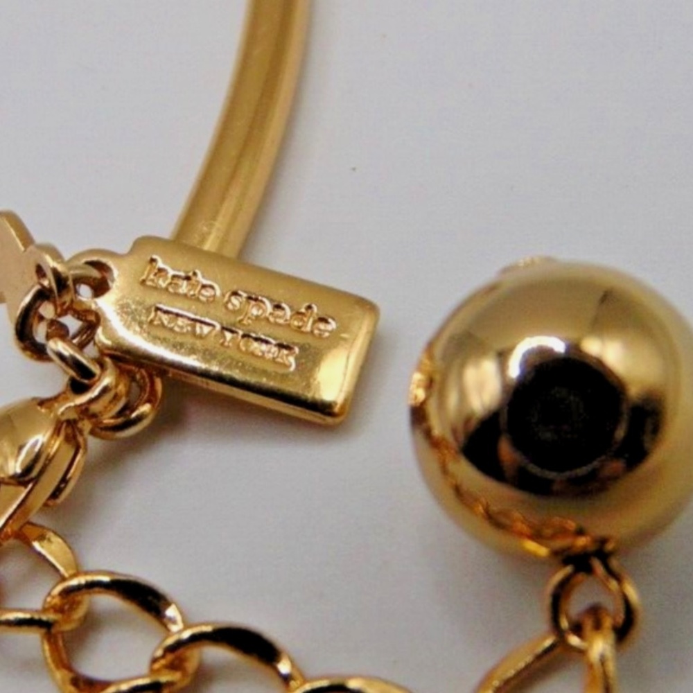 Kate Spade New York Fancy Flock Collar Gold Tone Statement Necklace - Picture 4 of 4